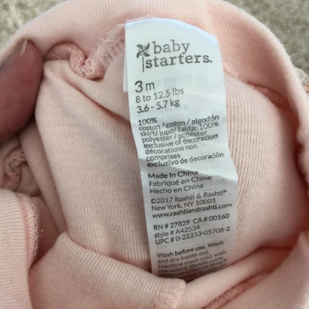 Lot of 4 size 3mo. And 3-6mo. Carters, Gerber, Baby Starters, Gymboree